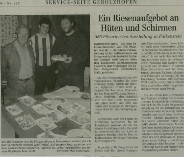 Gerolzhofener-Zeitung-24.9.04-Pilzausstellung-Steigerwaldstüble-Krieglsteiner