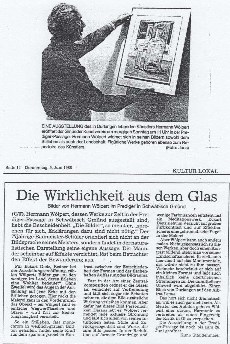 Woelpert Hermann Kunstausstellung Schwaebisch Gmuend Oelmalerei